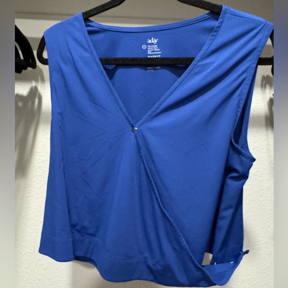ADAY Twist and Chill Sleeveless Wrap Top